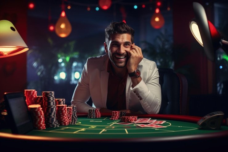 Suasana santai pemain menikmati live casino dengan layanan responsif dan aman
